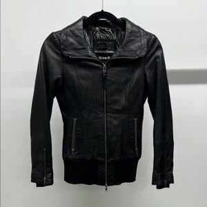 Mackage Black Leather Jacket